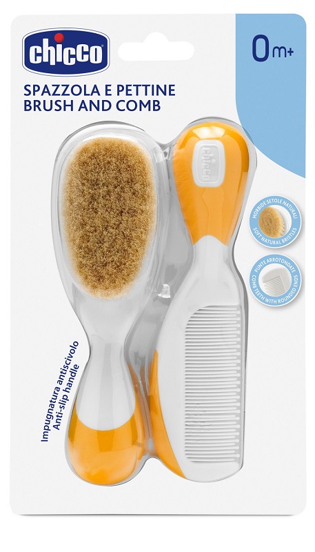 CHICCO SPAZZOLA E PETTINE ARANCIONE
