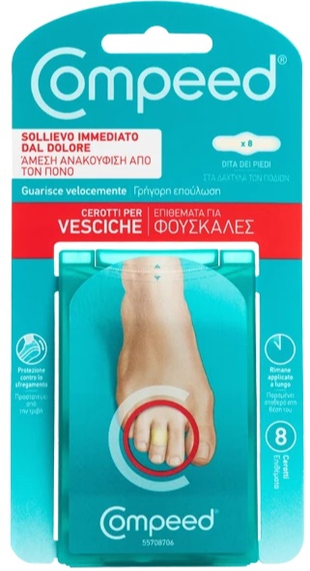 COMPEED VESCICHE DITA PIEDI 8 PEZZI