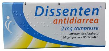 DISSENTEN ANTIDIARREA 10 COMPRESSE