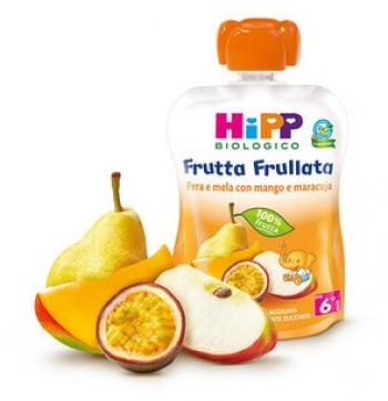 HIPP BIO FRUTTA FRULLATA PERA E MELA CON MANGO E MARACUJA