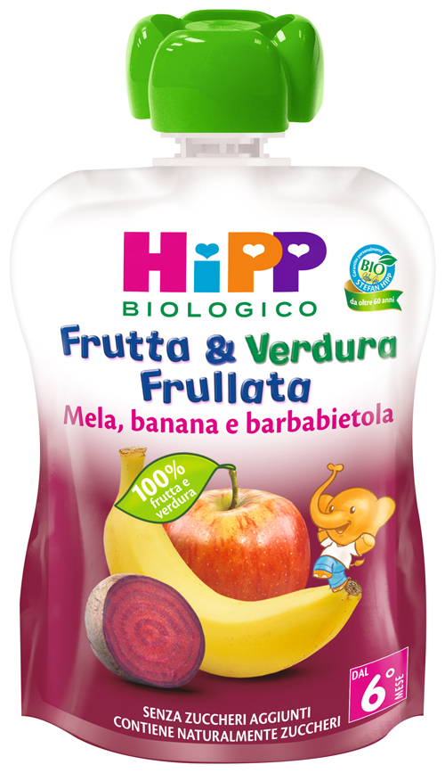 HIPP BIO FRUTTA & VERDURA MELA, BANANA E BARBABIETOLA