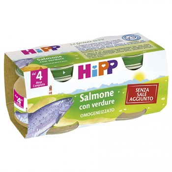 HIPP OMOGENEIZZATO SALMONE CON VERDURE