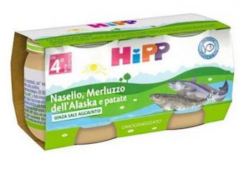HIPP OMOGENEIZZATO NASELLO, MERLUZZO E PATATE