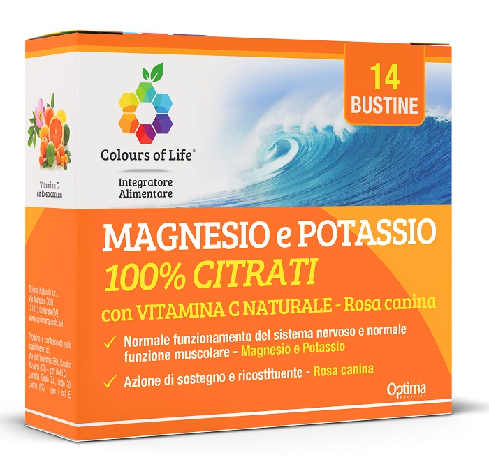 OPTIMA NATURALS MAGNESIO POTASSIO 100% CITRATI VITAMINA C 