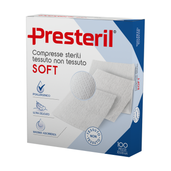MEDIPRESTERIL COMPRESSE STERILI TNT SOFT 10X10 CM 100 PEZZI