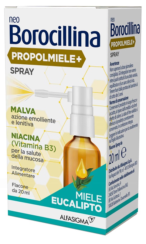 NEOBOROCILLINA PROPOLMIELE+ SPRAY MIELE EUCALIPTO