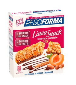 PESOFORMA LINEASNACK CEREALI ALBICOCCA E MANDORLE