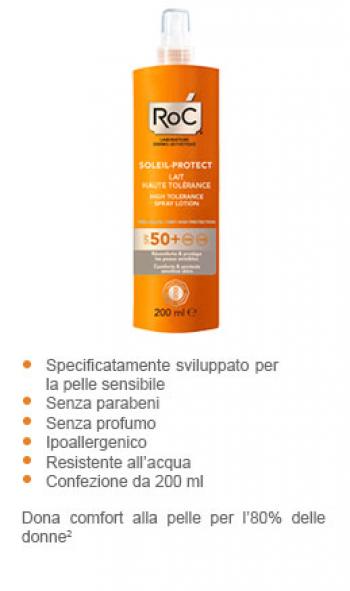 ROC SOLARI SP50+ ELEVATA TOLLERABILITA' CORPO