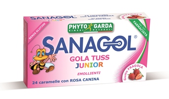 SANAGOL GOLA TUSS JUNIOR FRAGOLA 24 CARAMELLE