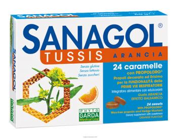 SANAGOL TUSS ARANCIA 24 CARAMELLE