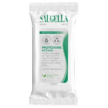 SAUGELLA ATTIVA SALVIETTE INTIME DETERGENTI 15 PEZZI 