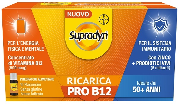 SUPRADYN RICARICA PRO B12 10 FLACONI